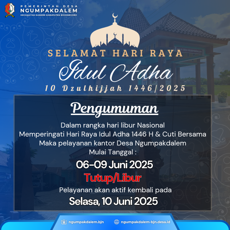 Hari Libur dan Cuti Bersama Hari Raya Idul Adha 1446 H